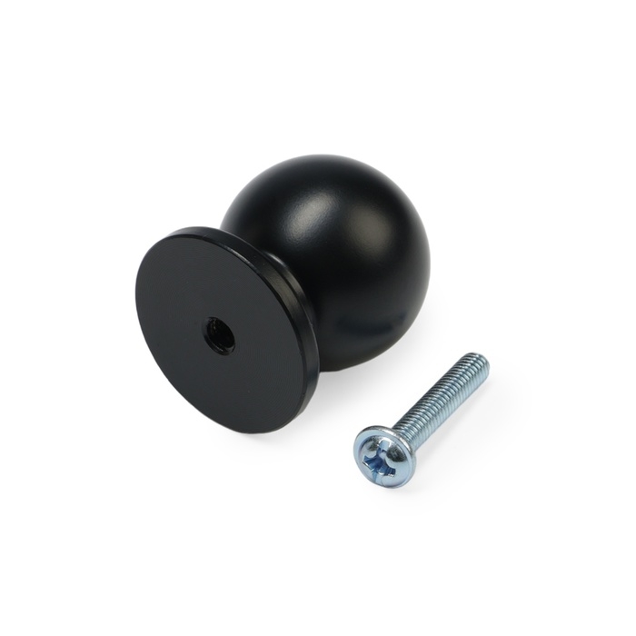 Ручка кнопка CAPPIO RK146, d=25 мм, цвет черный