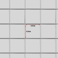 Сетка торговая 40&times;150 см, окантовка 6 мм, пруток - 4 мм, цвет хром (порошковое покрытие)