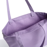 Сумка-шопер без застёжки, из текстиля, цвет сиреневый Сумка-шопер без застёжки, из текстиля, цвет сиреневый