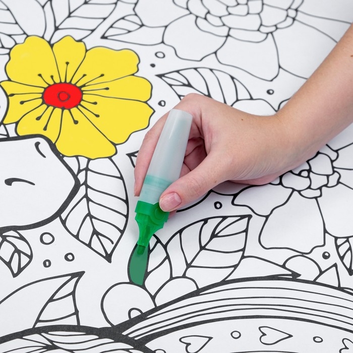 Фотообои раскраска "Транспорт", 1 лист, 70*100 см.