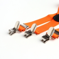 Подтяжки детские &laquo;Выбражулька&raquo;, ширина 2, 5 см, цвет оранжевый