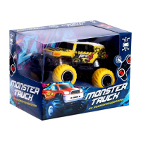 Джип радиоуправляемый &laquo;Граффити&raquo;, работает от батареек, цвет жёлтый