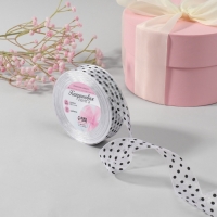 Лента капроновая &laquo;Горох&raquo;, 25 мм, 23 &plusmn; 1 м, цвет белый