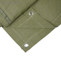 Брезент огнеупорный, 3 &times; 3 м, плотность 400 г/м&sup2;, люверсы шаг 1 м, хаки