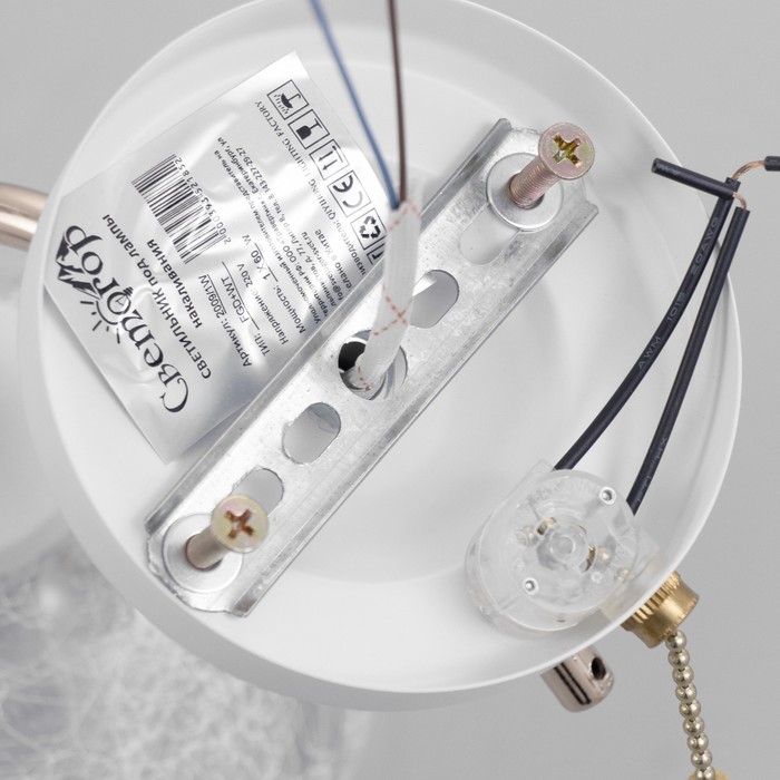 Бра Бра "Фурия" 1х60Вт Е27 Золото, белый