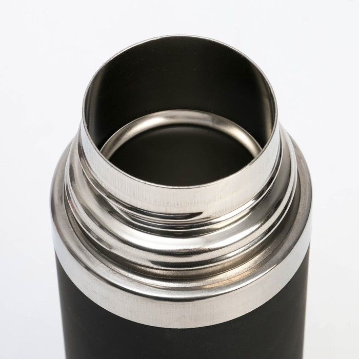 Термос, 500 мл, Гильза "Смелый. Сильный",  с кружкой, сохраняет тепло 10 ч, 6.5 х 24 см