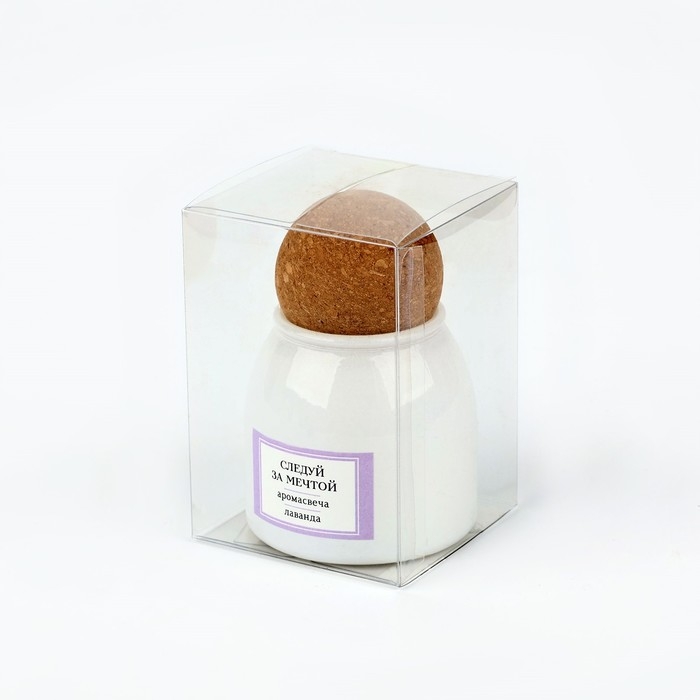 Свеча ароматическая в стекле &laquo;Следуй за мечтой&raquo;: лаванда, 9 х 6,5 см.