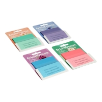 Блок с липким краем пластиковый 75X75 мм, ErichKrause "Pastel Bloom", 50 листов, микс Блок с липким краем пластиковый 75X75 мм, ErichKrause "Pastel Bloom", 50 листов, микс