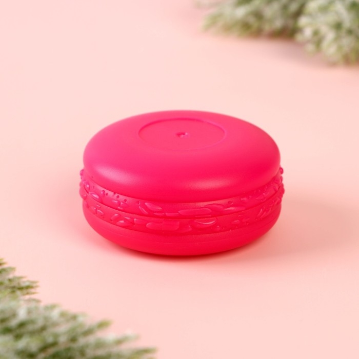 Блеск макарун в коробочке &laquo;Новый год! Котик&raquo;, 10 гр, аромат клубники