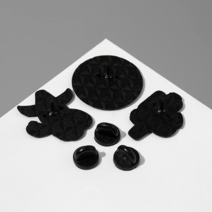 Набор значков (3шт) Набор значков (3шт) "Кактусы", цветные в чёрном металле