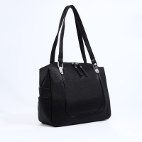 Сумка-тоут Vita на молнии, цвет чёрный