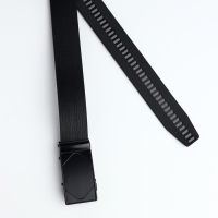 Ремень мужской, ширина 3,5 см, пряжка автомат, цвет чёрный