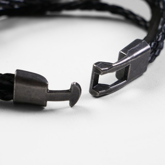 Браслет унисекс «Стиль» скорпион, цвет чёрный с чернёным серебром, 20 см Браслет унисекс «Стиль» скорпион, цвет чёрный с чернёным серебром, 20 см