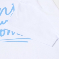 Комплект женский домашний (футболка/шорты), цвет белый/голубой, размер 44