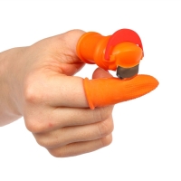 Напальчник с лезвием 90&deg; + 4 защитных напальчника, для сбора урожая, Greengo