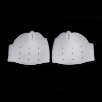 Корректоры - разделители для пальцев ног, на манжете, дышащие, 1 разделитель, силиконовые, 8 &times; 6,5 см, пара, цвет белый