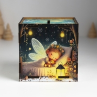 Копилка куб "Загадывай, всё сбудется" 10х10х10 см