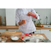 Аэрограф механический, 25&times;12&times;3 см, 4 ёмкости в комплекте, цвет МИКС