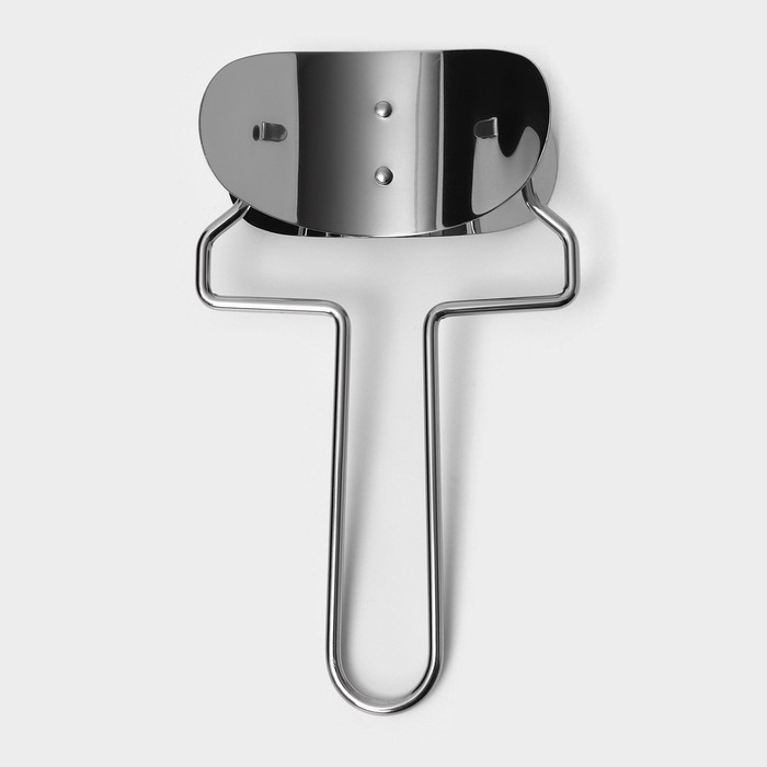 Ролик для вырезания кругов из теста Доляна, d=8 см, цвет серебристый