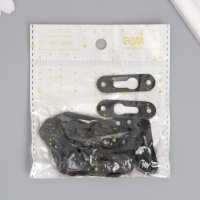 Петля для картины, фоторамки металл (набор 20 шт) чёрная 3,9х1,2 см