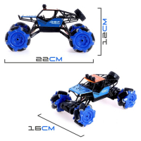 Машина радиоуправляемая &laquo;Джип-акробат&raquo;, 4WD, управление жестами, работает от аккумулятора, цвет синий