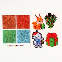 Аппликация стикерами на новый год. Елочные игрушки &laquo;Новогоднии игрушки&raquo;, новогодний набор для творчества