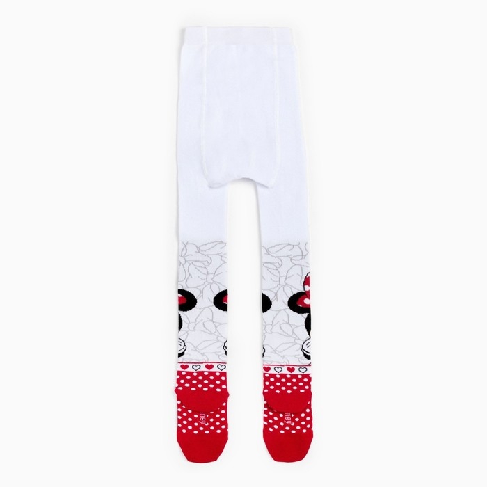 Колготки Дисней «Минни Маус», цвет красный/белый, 92-98 см Колготки Дисней «Минни Маус», цвет красный/белый, 92-98 см