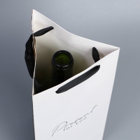 Пакет подарочный под бутылку, упаковка, &laquo;Present&raquo;, 13 х 32 х 11,3 см