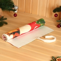 Коврик-лежак с принтом "С Новым годом, пожелание", 50х155 см Коврик-лежак с принтом "С Новым годом, пожелание", 50х155 см