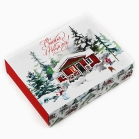 Коробка для сладостей &laquo;Уютный Новый год&raquo;, 20 х 15 х 5 см, Новый год