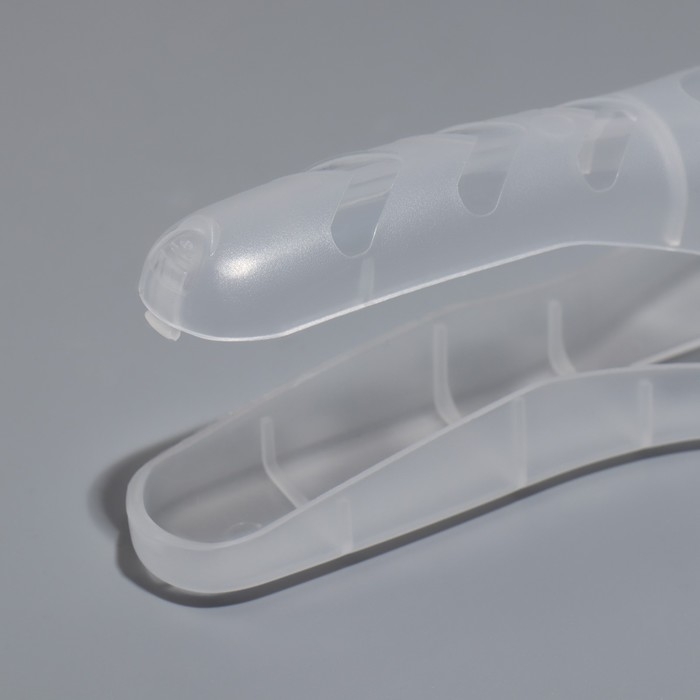 Органайзер для бритвы, с крышкой, 16,6 &times; 5,2 &times; 3 см, цвет прозрачный