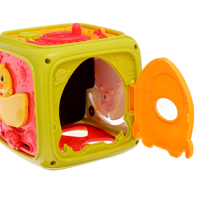 Развивающая игрушка &laquo;Умный кубик&raquo;, 3 в 1: ионика, сортер, бизикуб, звук