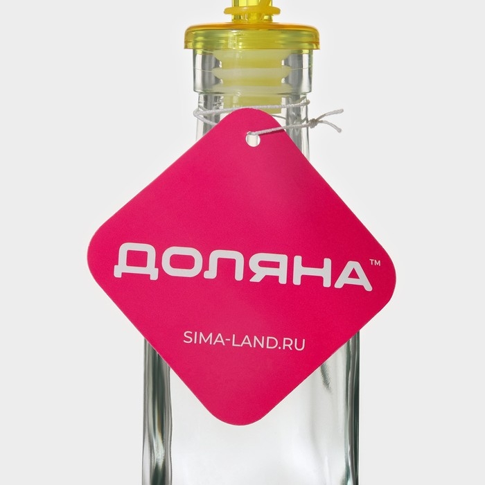 Бутылка стеклянная для масла и уксуса Доляна &laquo;Классик&raquo;, 200 мл, h=20 см, цвет МИКС