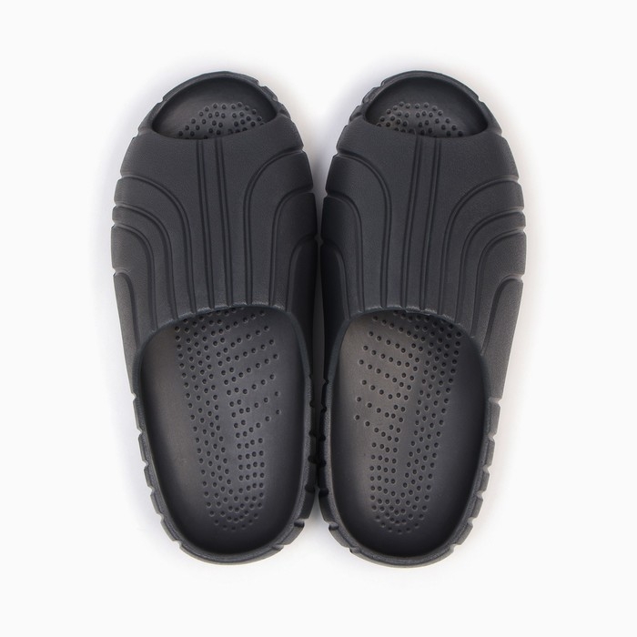 Сланцы мужские "Фиджи" цвет тёмно-серый, размер 41