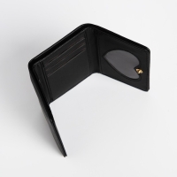 Кошелёк детский на кнопке, цвет чёрный Кошелёк детский на кнопке, цвет чёрный