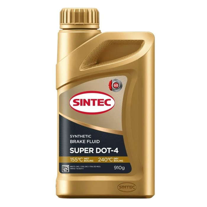 Тормозная жидкость Sintec Super Dot-4, 910 г Тормозная жидкость Sintec Super Dot-4, 910 г