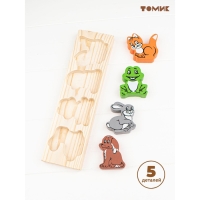 Деревянная рамка-вкладыш «Животные» Томик Деревянная рамка-вкладыш «Животные» Томик