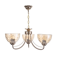 Люстра "Руби" 3х40Вт Е27 Золото 55х55х85(45)см