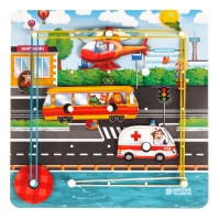 Настольная игра. Геоборд с доп. элементами &laquo;Машинки&raquo; 20х20 см