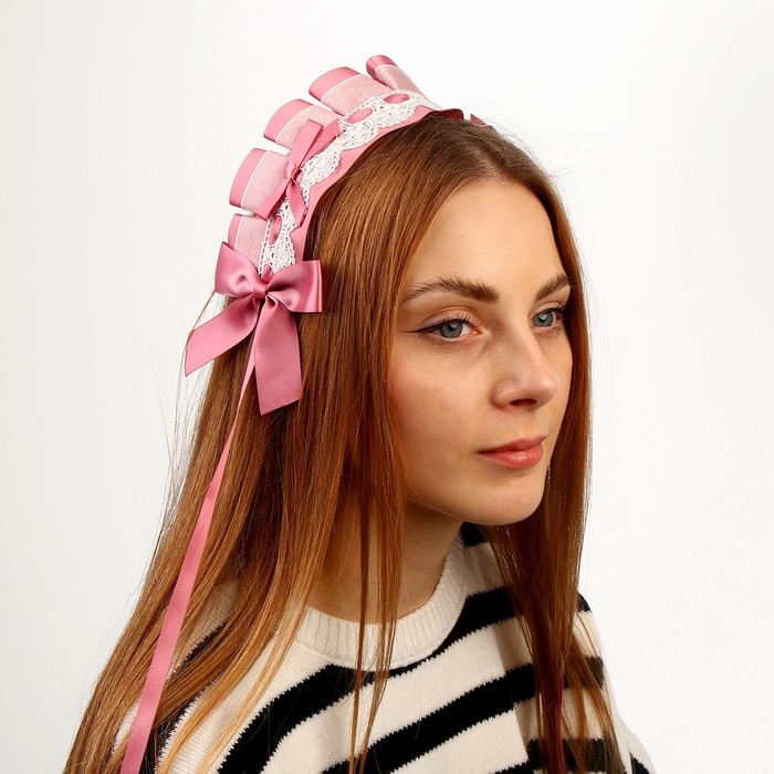 Карнавальная повязка &laquo;Лолита&raquo;, цвет розовый