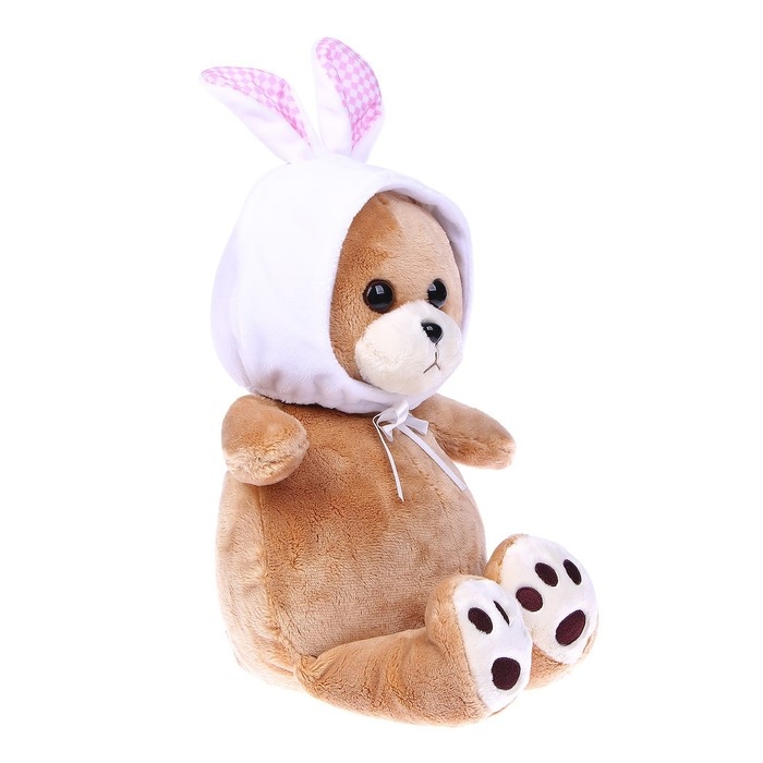 Мягкая игрушка &laquo;Мишка Лаппи&raquo;, 23 см, в шапочке зайца