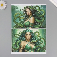 Набор декупажных карт 6 шт &laquo;Девушки и змеи&raquo;, плотность 45 гр/м2, формат А4