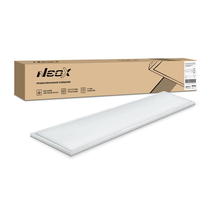 Панель светодиодная универсальная ДВО-01 3665-ПРИЗМА 36Вт 6500K 1195x180мм NEOX Панель светодиодная универсальная ДВО-01 3665-ПРИЗМА 36Вт 6500K 1195x180мм NEOX