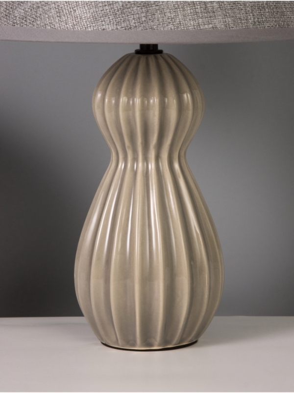 Лампа настольная "Поэзия" 40Вт Е14 срый 24х24х38см