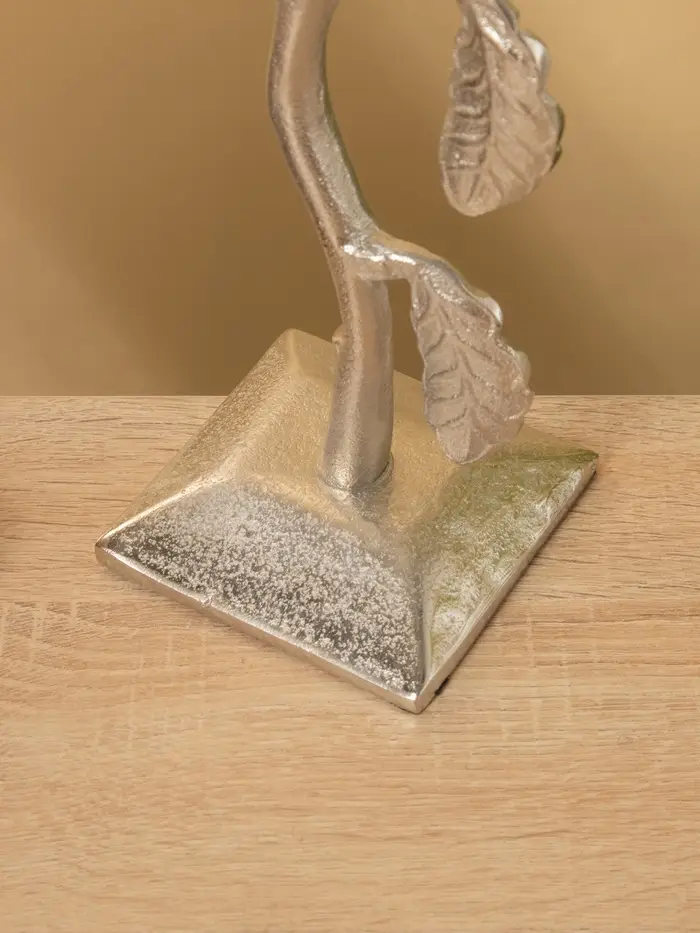 Подсвечник &laquo;Соловей на ветке&raquo;, 9.5&times;14&times;29 см, алюминий