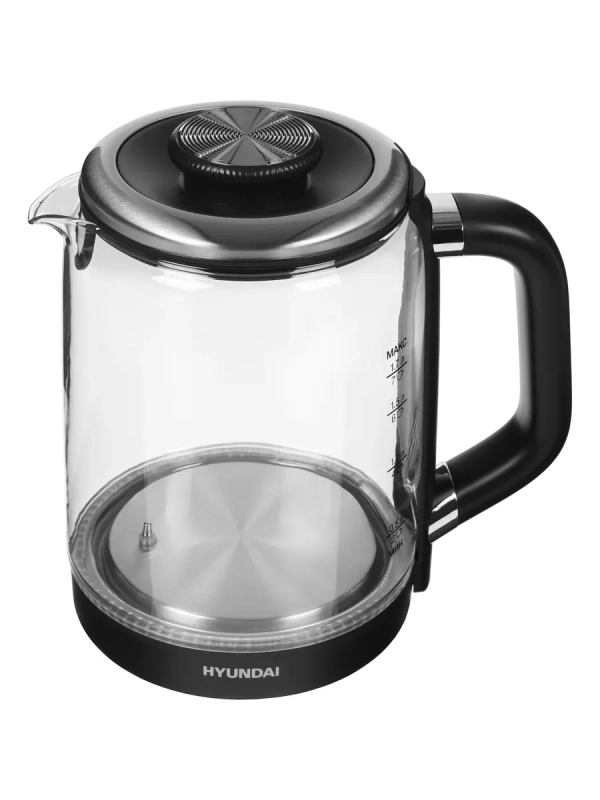 Чайник HYK-G5506 черный-серебристый, 1.7л, мощность 2200Вт