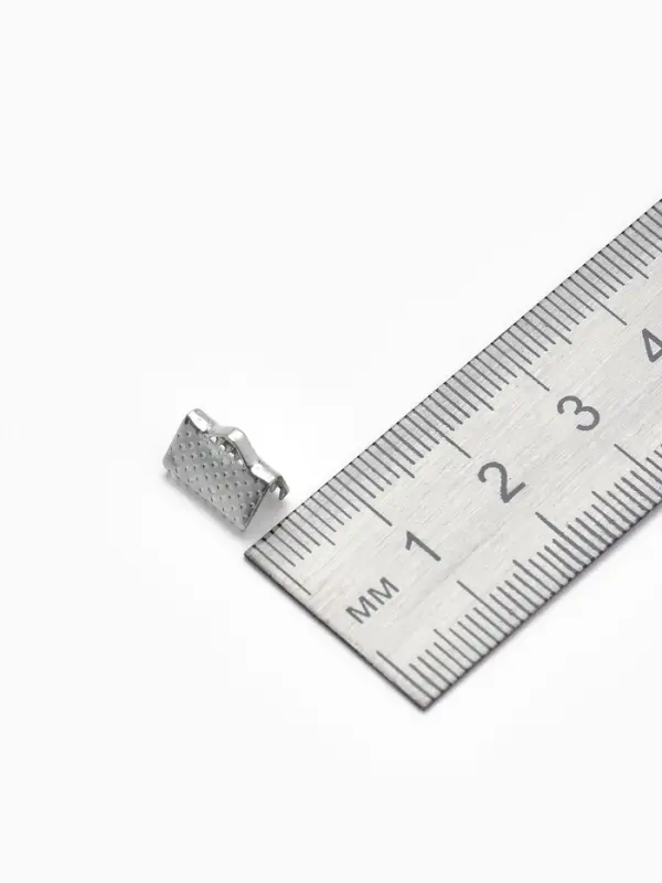 Зажим для ленты, (набор 20шт), цвет серебро, 10 мм, СМ-339