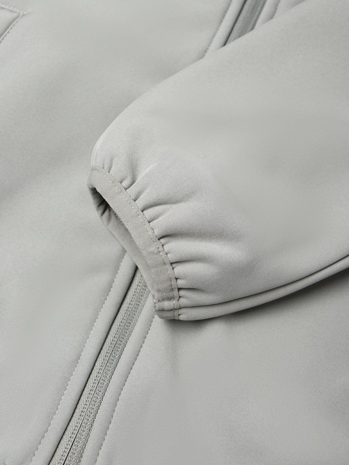 Ветровка демисезонная для мальчиков MINAKU из Softshell на флисе, непромокаемая, серый, рост 116 см