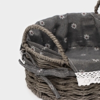 Корзины для хранения LaDо́m, ручной работы, 2 шт, размер: 21&times;21&times;13 см, 25&times;25&times;14 см