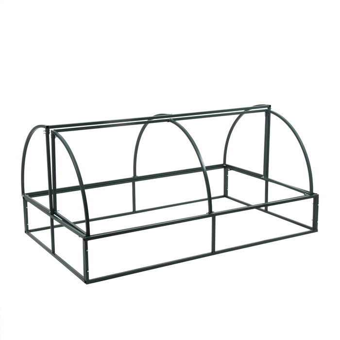 Теплица (каркас) &laquo;Хлебница&raquo;, 2 &times; 0,9 &times; 1,1 м, металл, профиль 20 &times; 20 мм, без поликарбоната